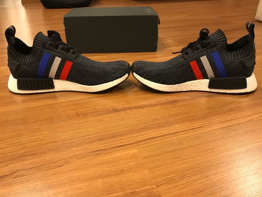 NMD Tri Color Black Men s Fashion Footwear Sneakers on Carousell
