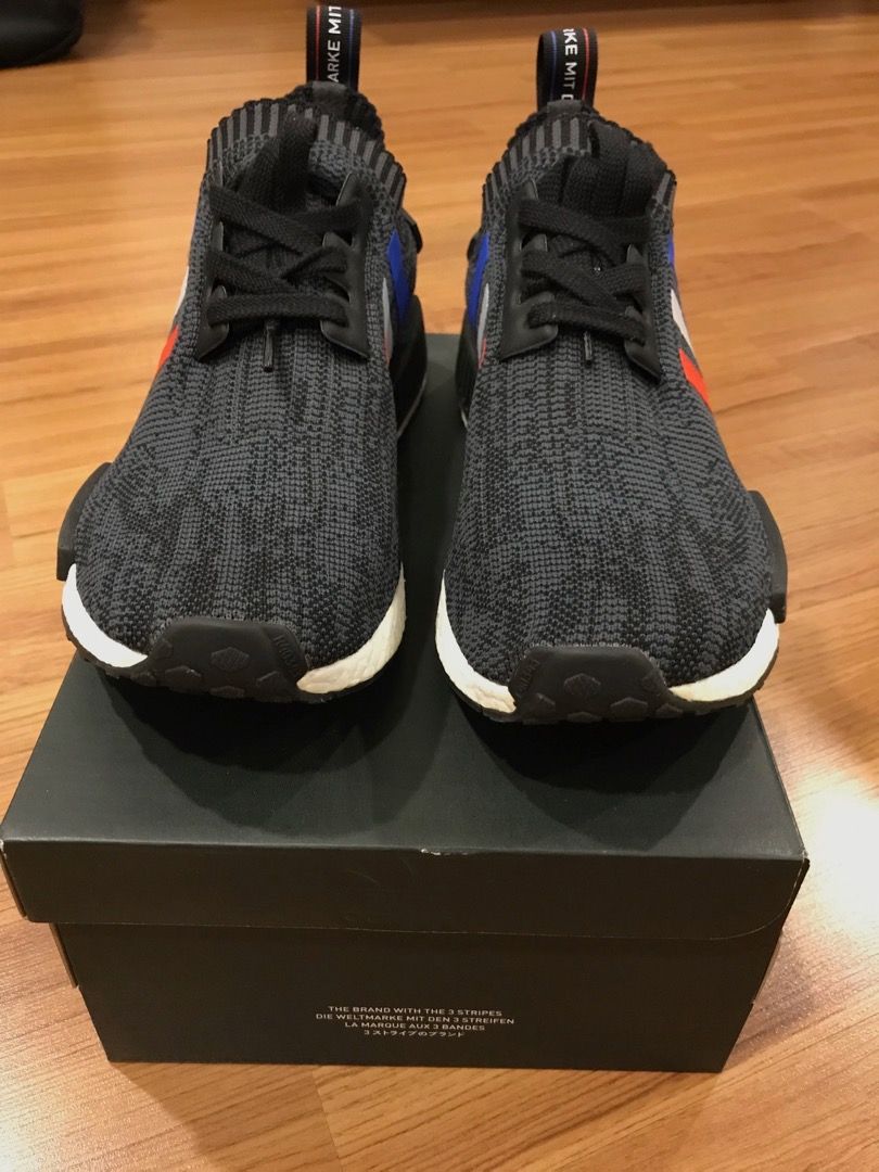 NMD Tri Color Black Men s Fashion Footwear Sneakers on Carousell