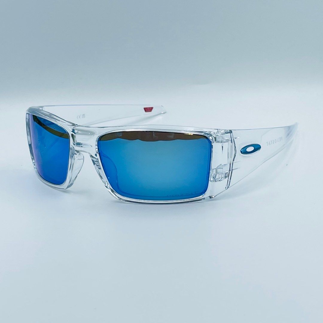 Oakley Heliostat Clear w Polarized Prizm Sapphire Men s Fashion