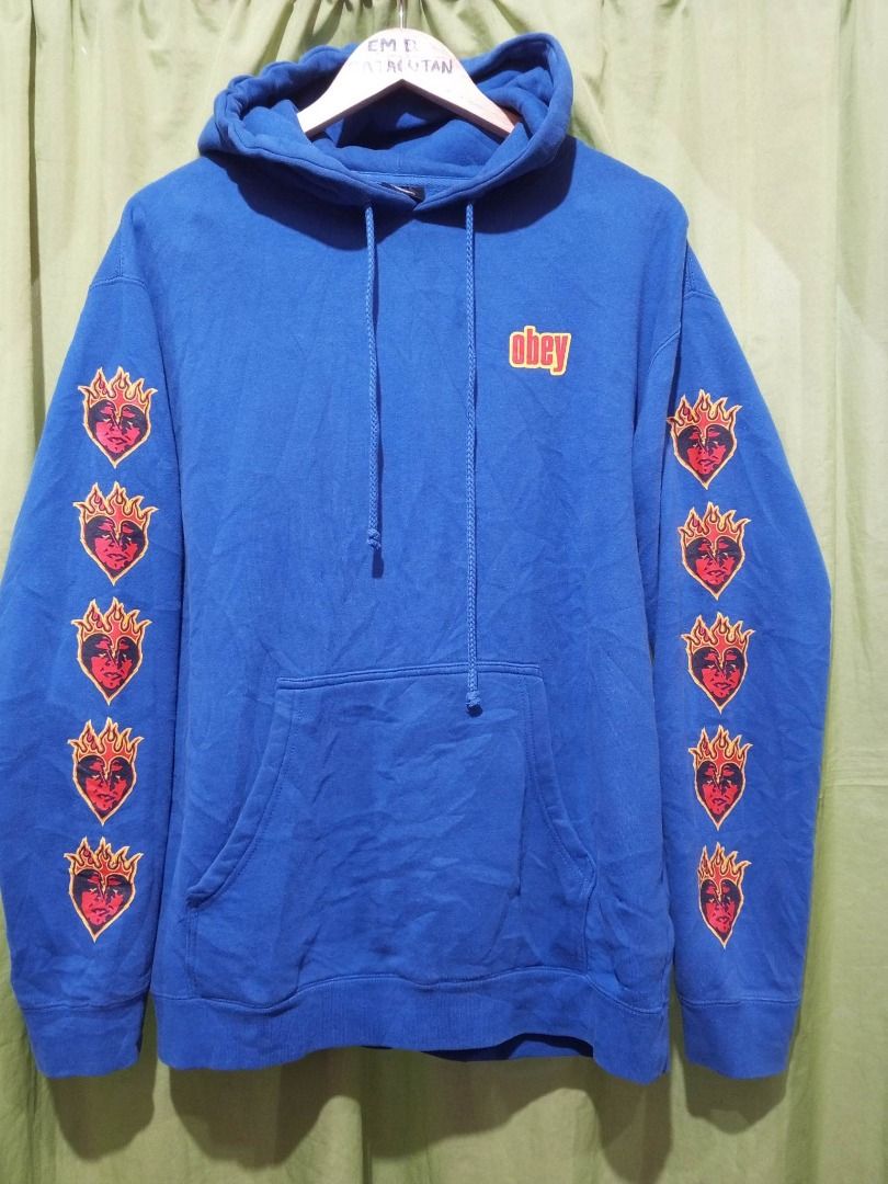 Obey Side Tape Pullover Hoodie Jacket