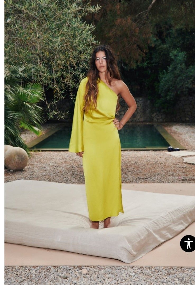 One shoulder new arrivals dress zara