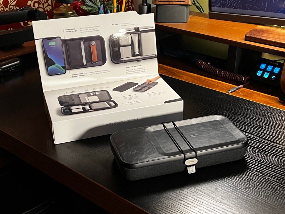 Orbitkey Nest - Desk Organizer With Built-In Wireless Charger To De Clutter Your Desk