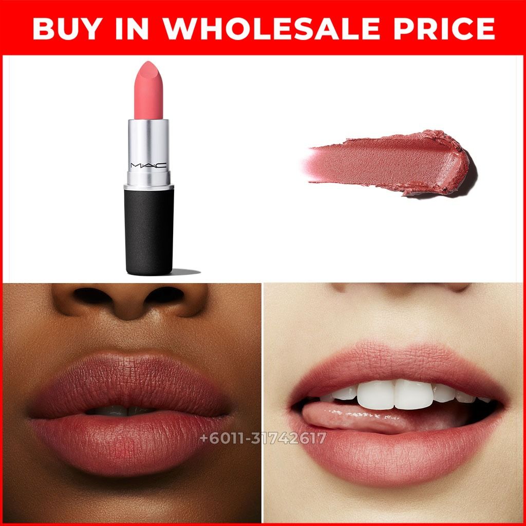 [ORIGINAL] MAC POWDER KISS LIPSTICK (930 Brickthrough), Beauty