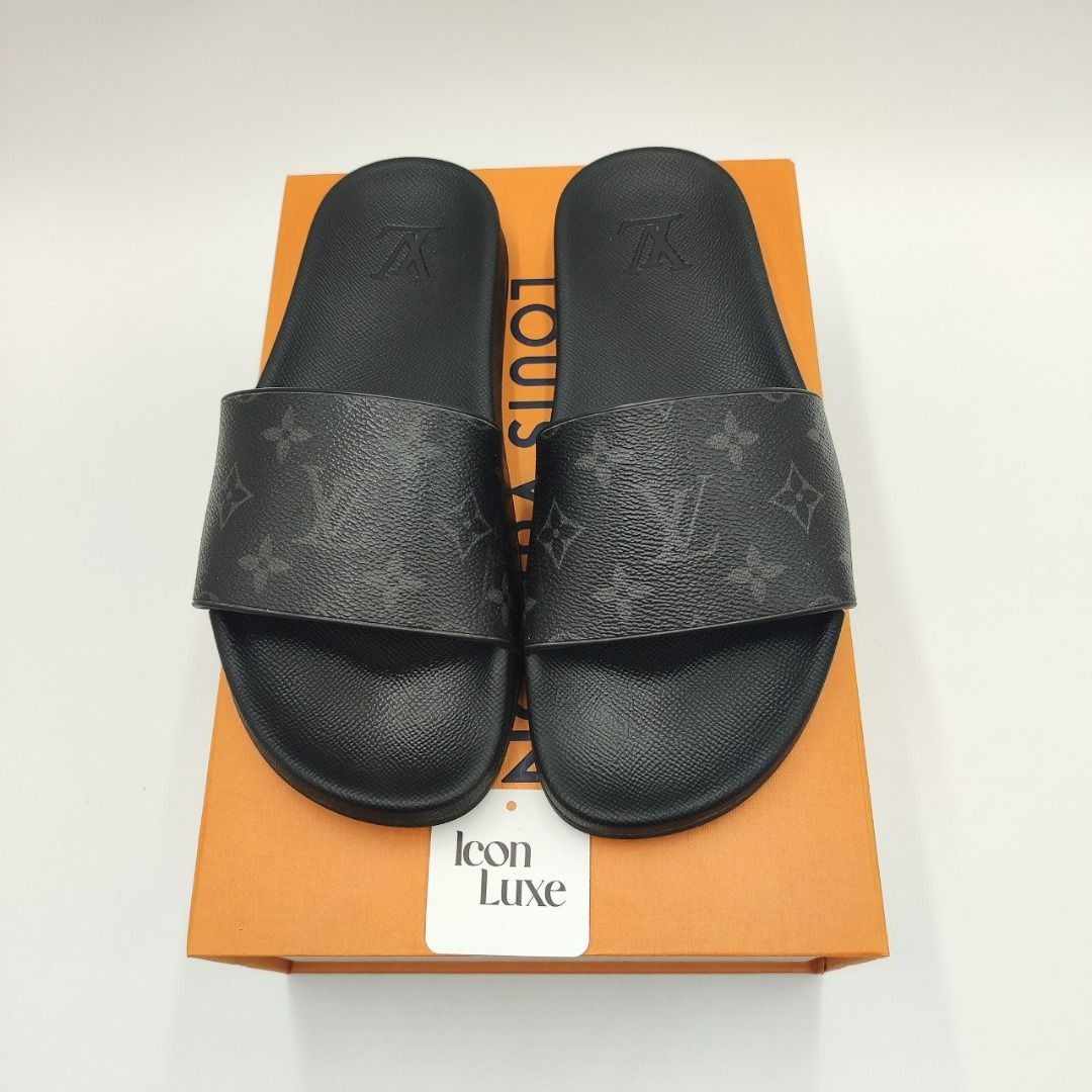 Louis vuitton waterfront discount mule monogram eclipse