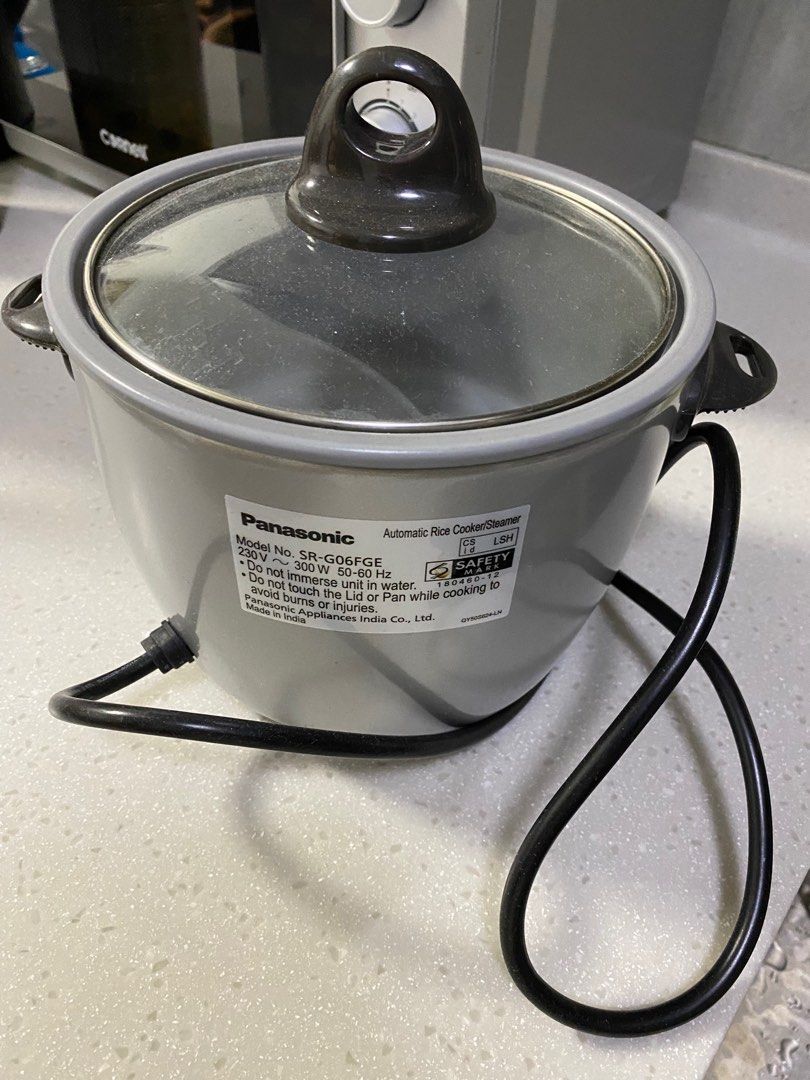Panasonic rice cooker/steamer 0.6L, TV & Home Appliances, Kitchen
