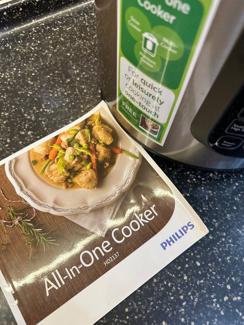Philips all in one cooker recipe book sales