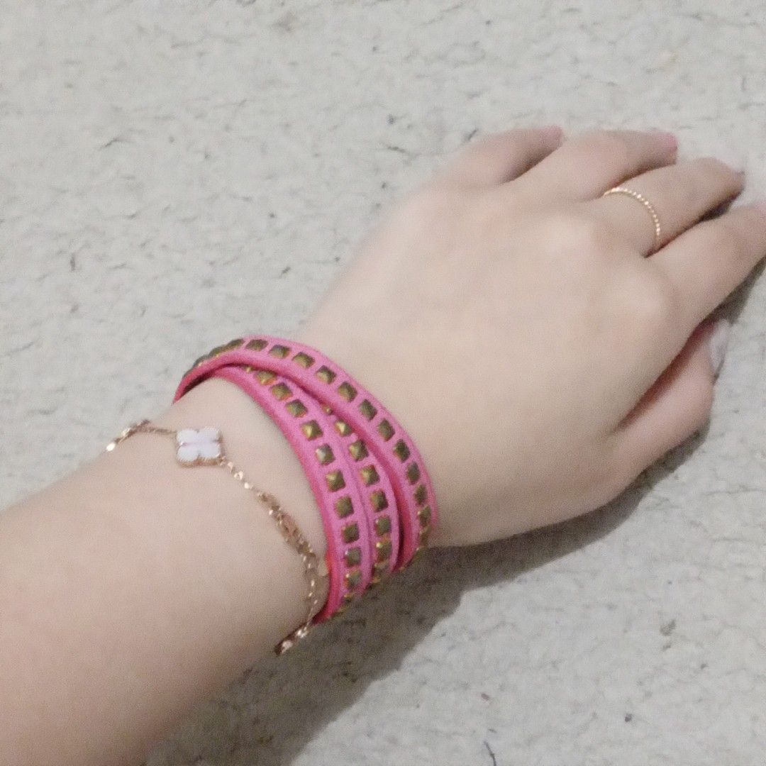pink bracelet