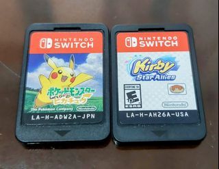 Pokémon Let's go Pikachu and Kirby Star Allies