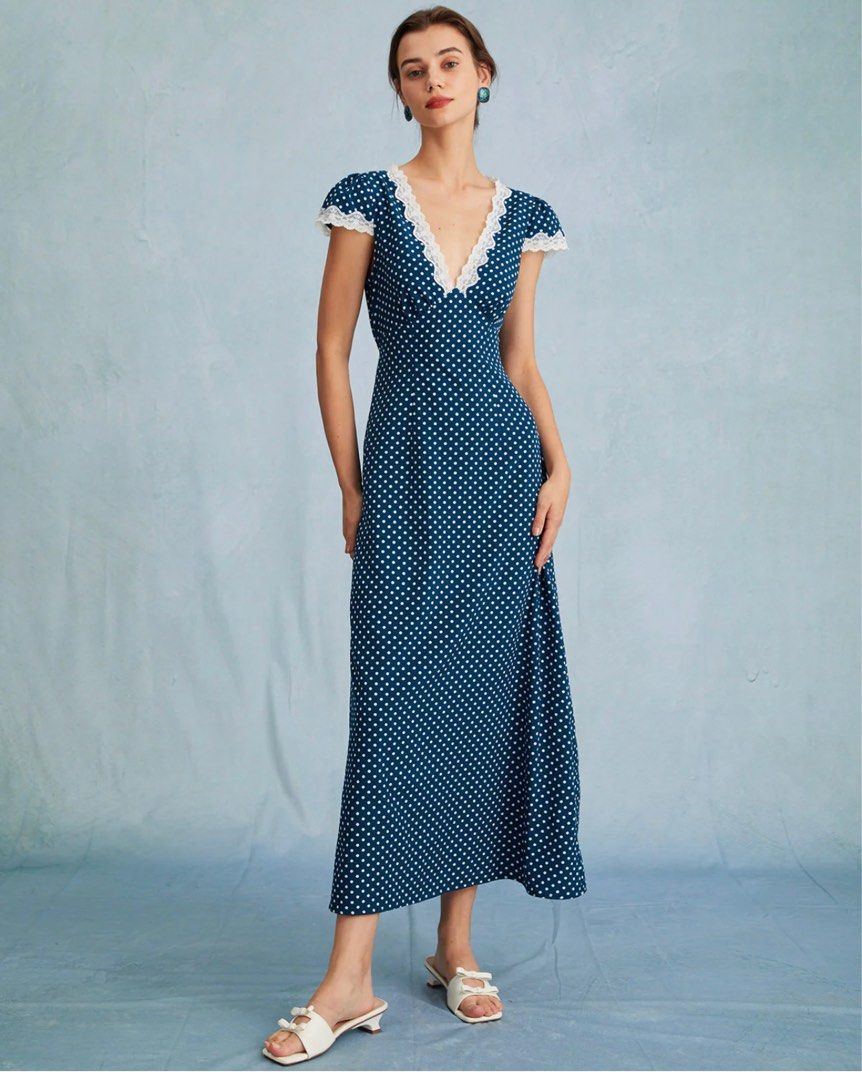 Polka Dot Dress Rihoas Women s Fashion Dresses Sets Dresses