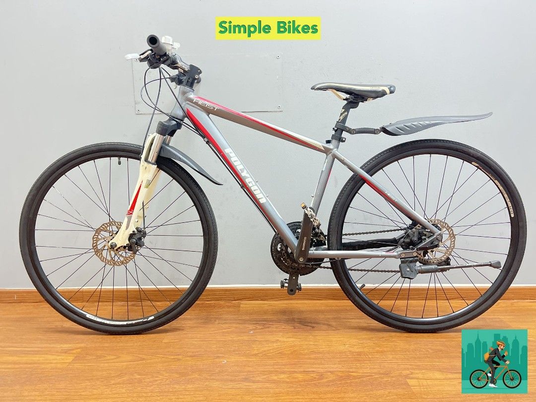 Polygon Heist 2 Hybrid Road bike (M)3Month+Warranty, Sports Equipment