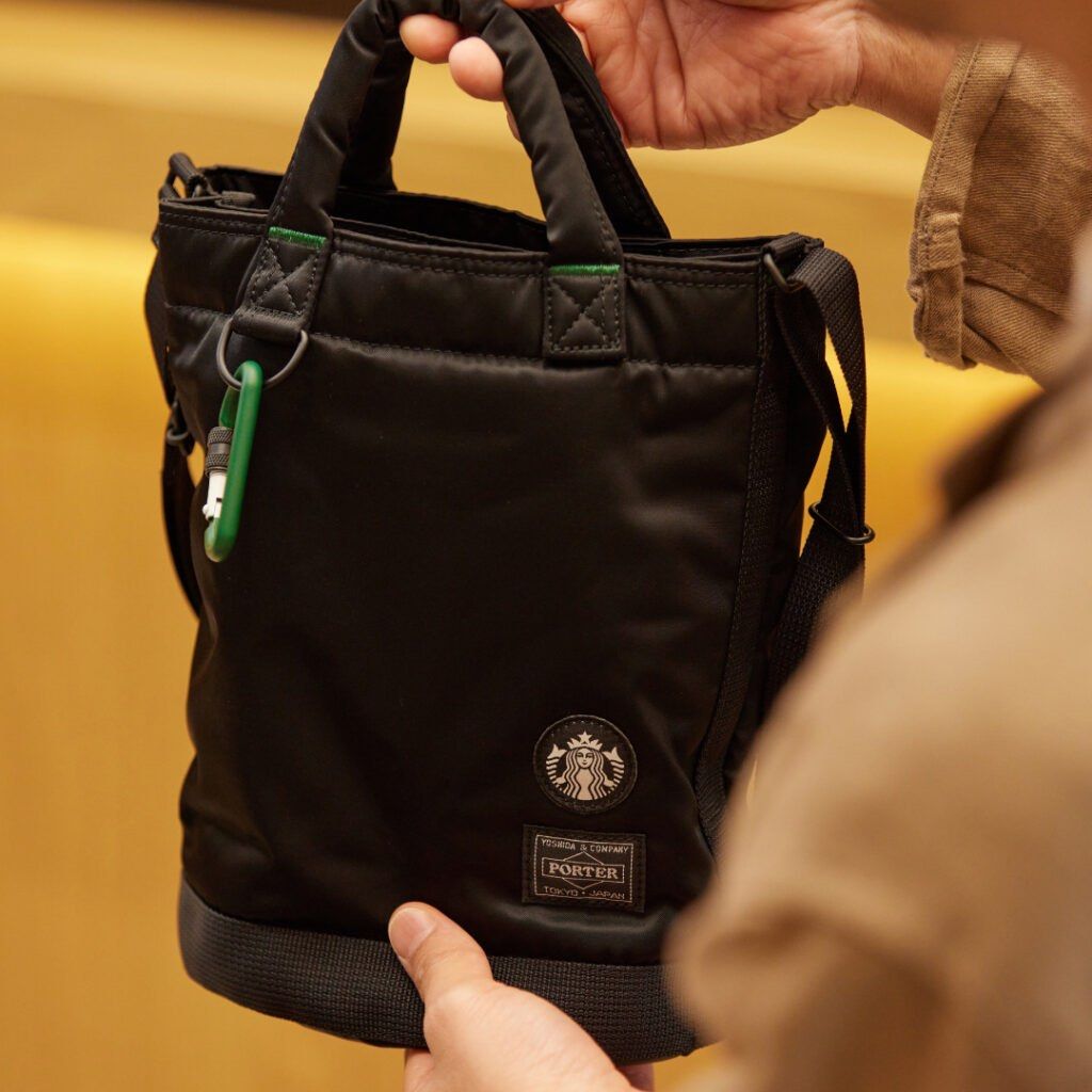 グリーン Lサイズ PORTER x STARBUCKS バッグ | caesaulavirtual.com