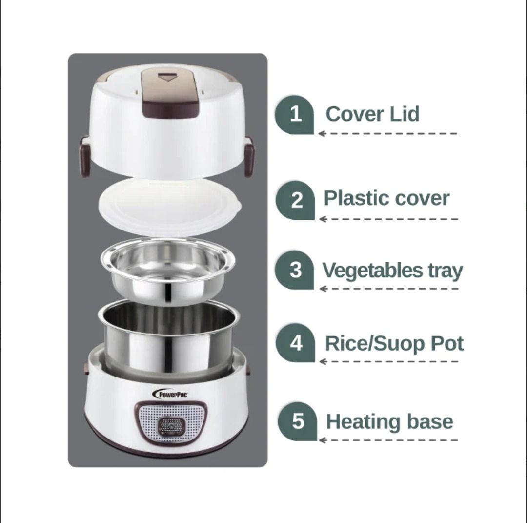 PowerPac Electric Lunch Box, TV & Home Appliances, Kitchen Appliances ...