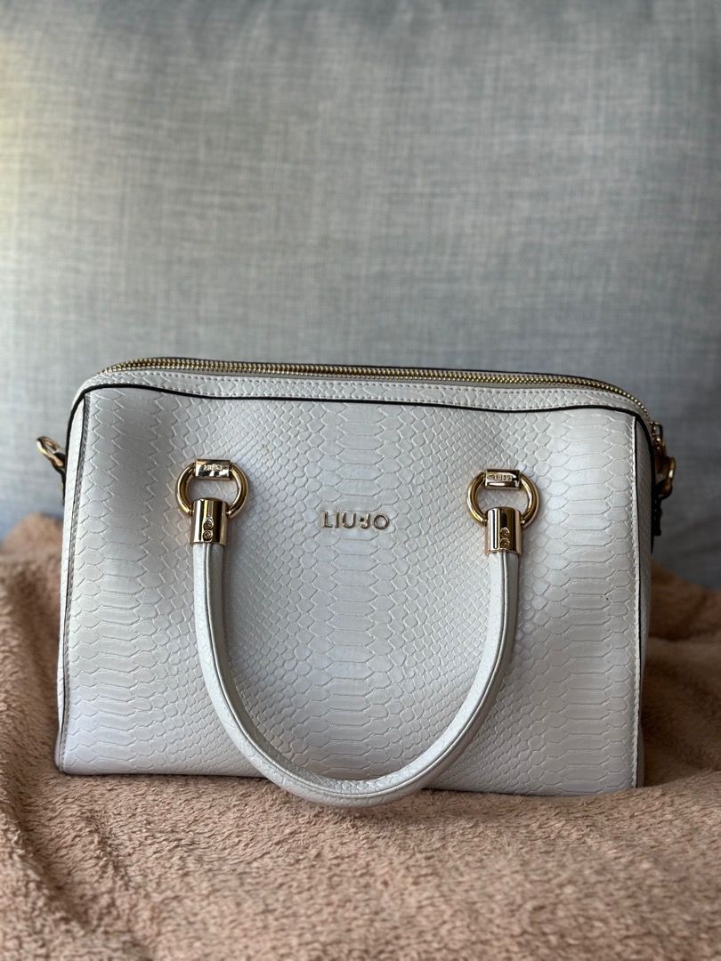 Pre loved Authentic LIU JO Borsa White Satchel Manhattan