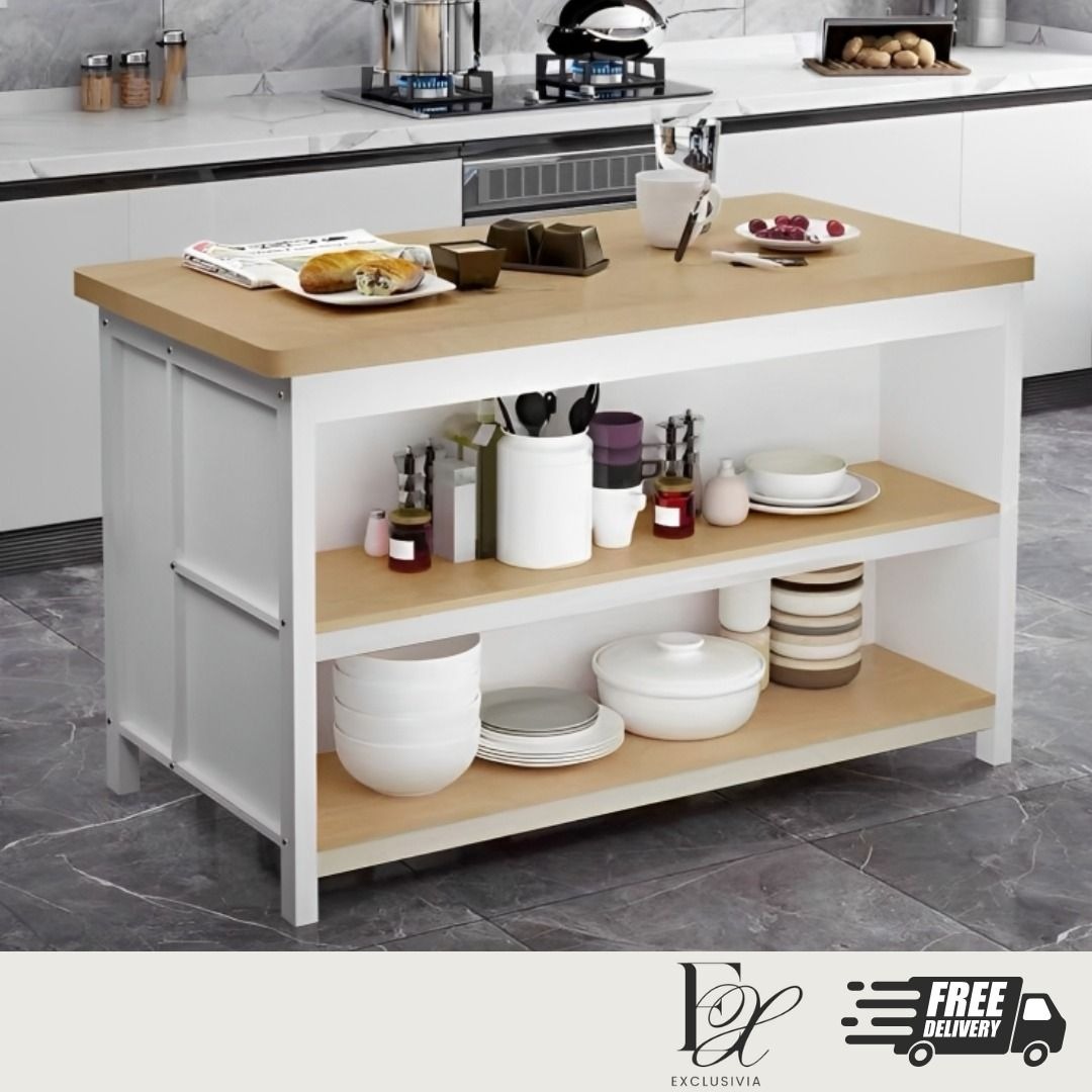 PREMIUM Kitchen Island Table SOVA, Furniture & Home Living, Furniture ...