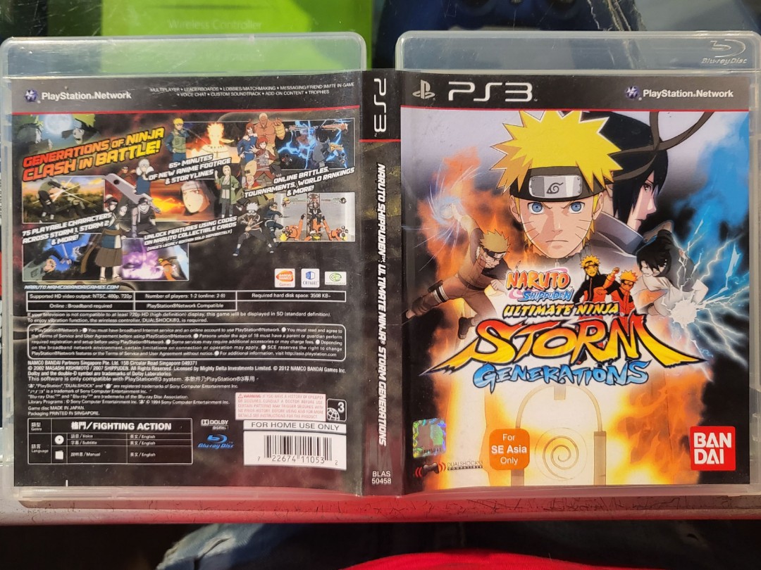 PS3 Naruto Ultimate Ninja Storm Generations, Video Gaming, Video Games,  PlayStation on Carousell