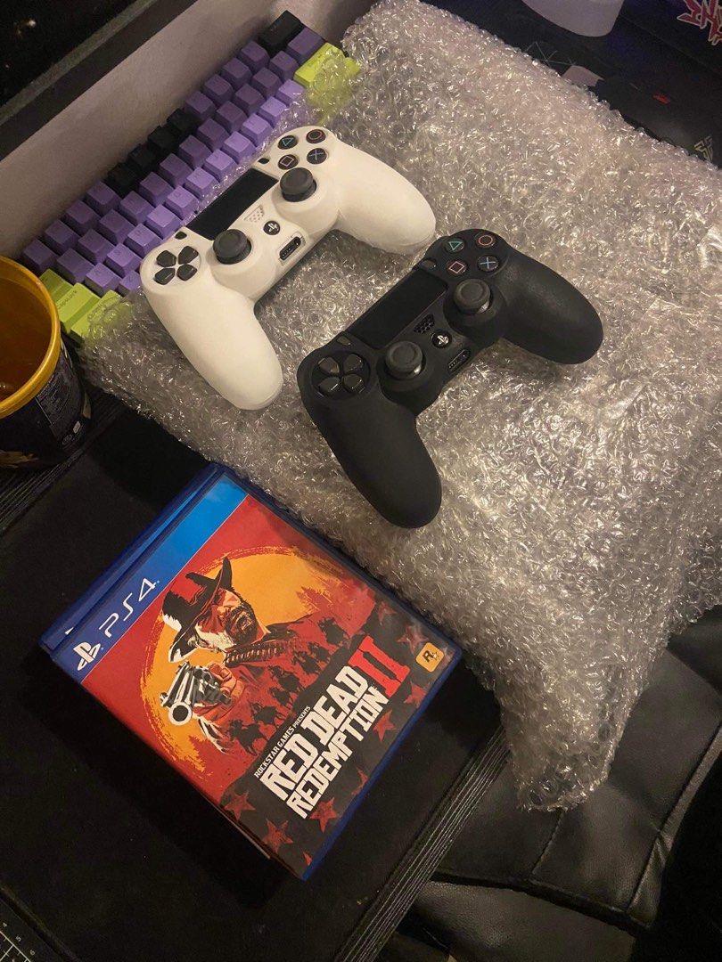 PS4 with 2 controllers on Carousell