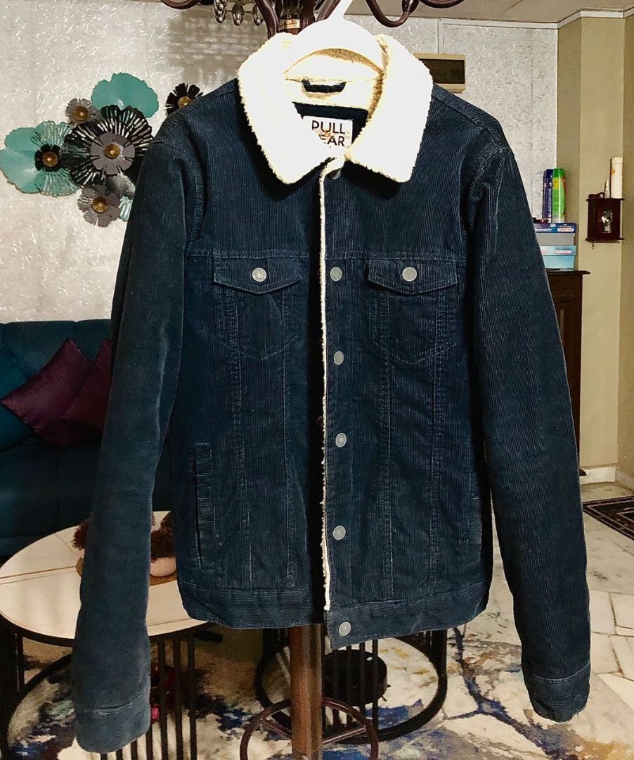 Black denim new arrivals jacket wool lining