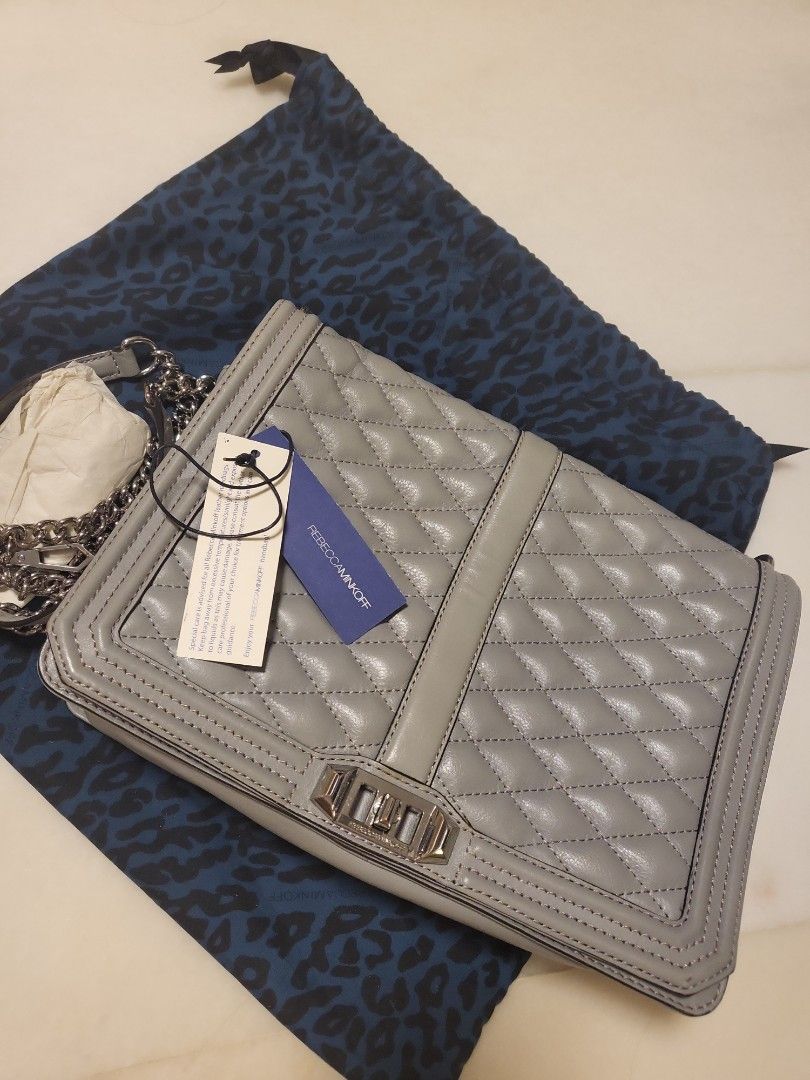 FLASH SALE FOR MOVE Rebecca Minkoff Jumbo Quilted Love Grey