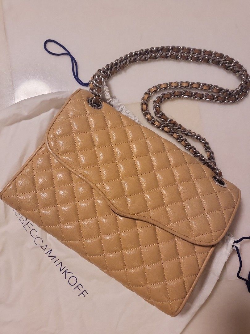 Rebecca Minkoff Quilted Classic Bag Beige Nude