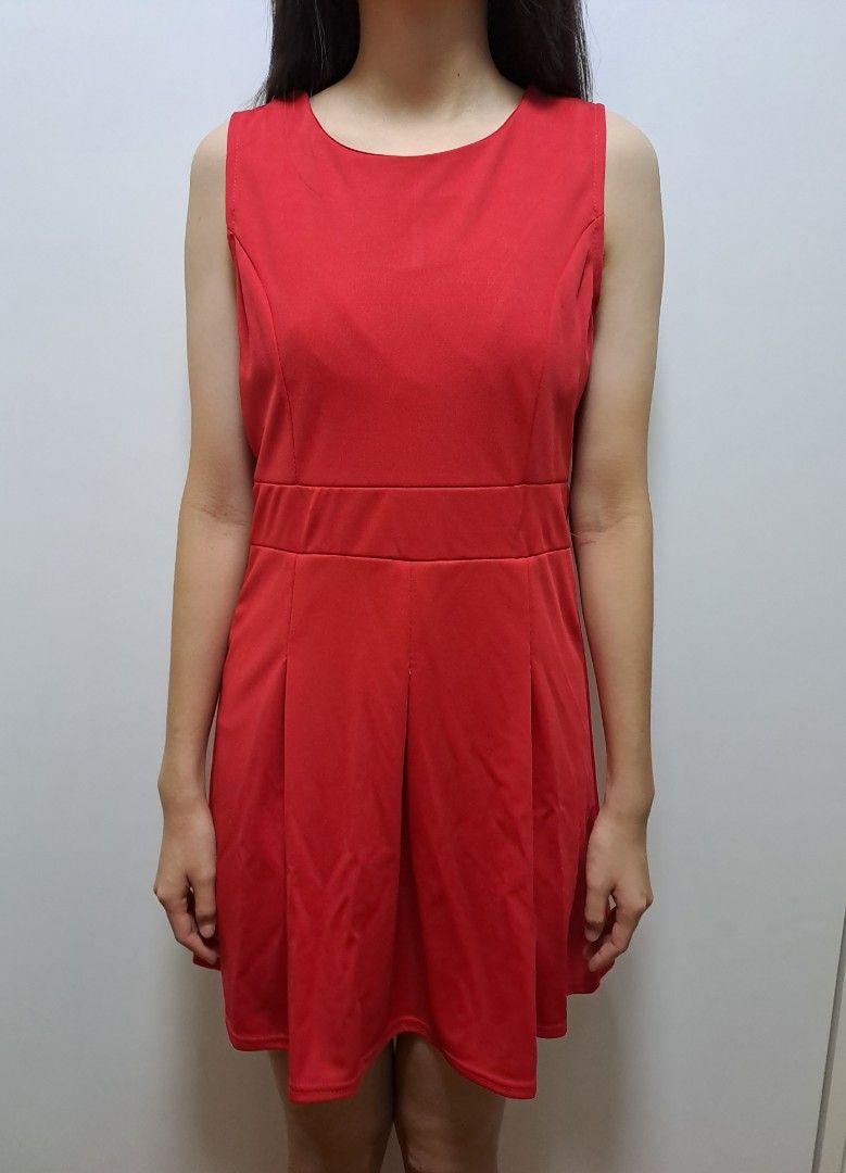Red dress and jacket best sale
