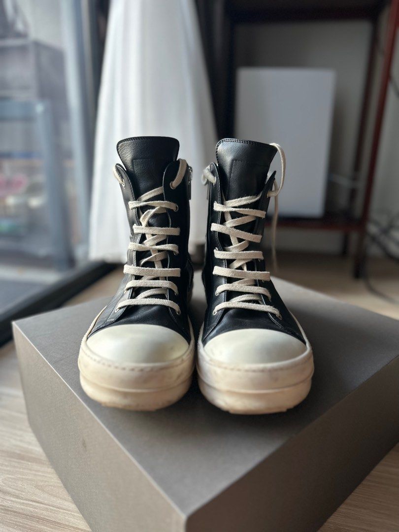 Rick Owens 'Ramones', Men's Fashion, Footwear, Sneakers on Carousell