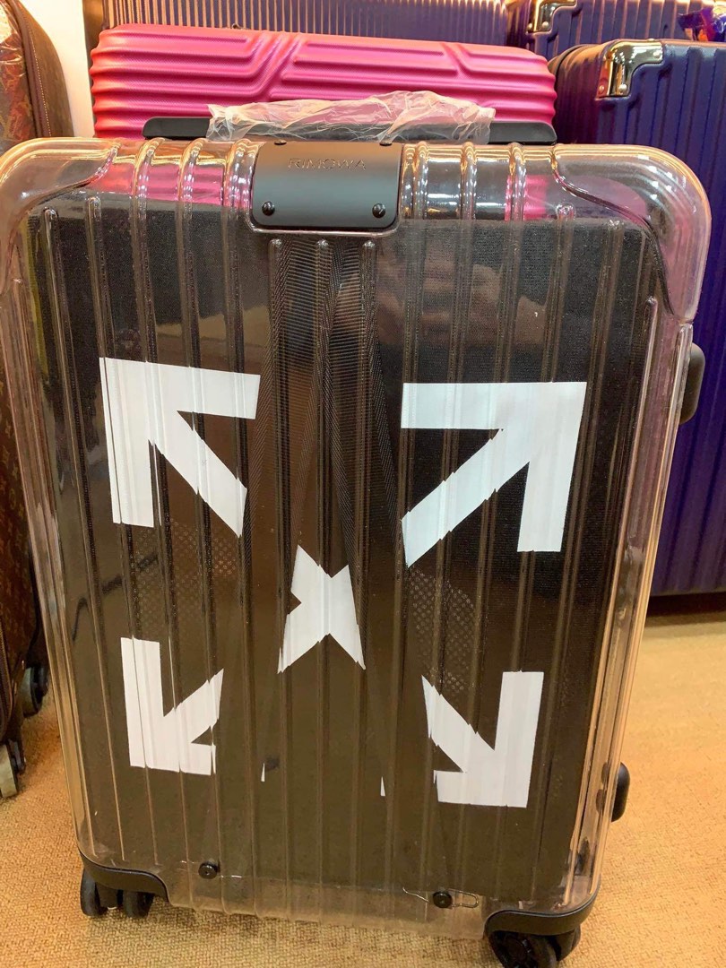 Rimowa x Off white Transparent Luggage Carry on, Luxury, Bags & Wallets ...