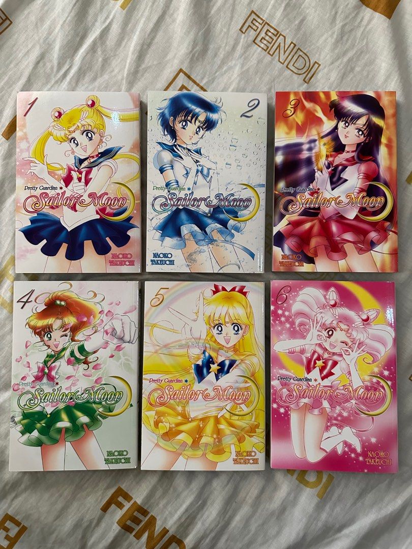 sailor moon manga box set (volumes 1-6) on Carousell