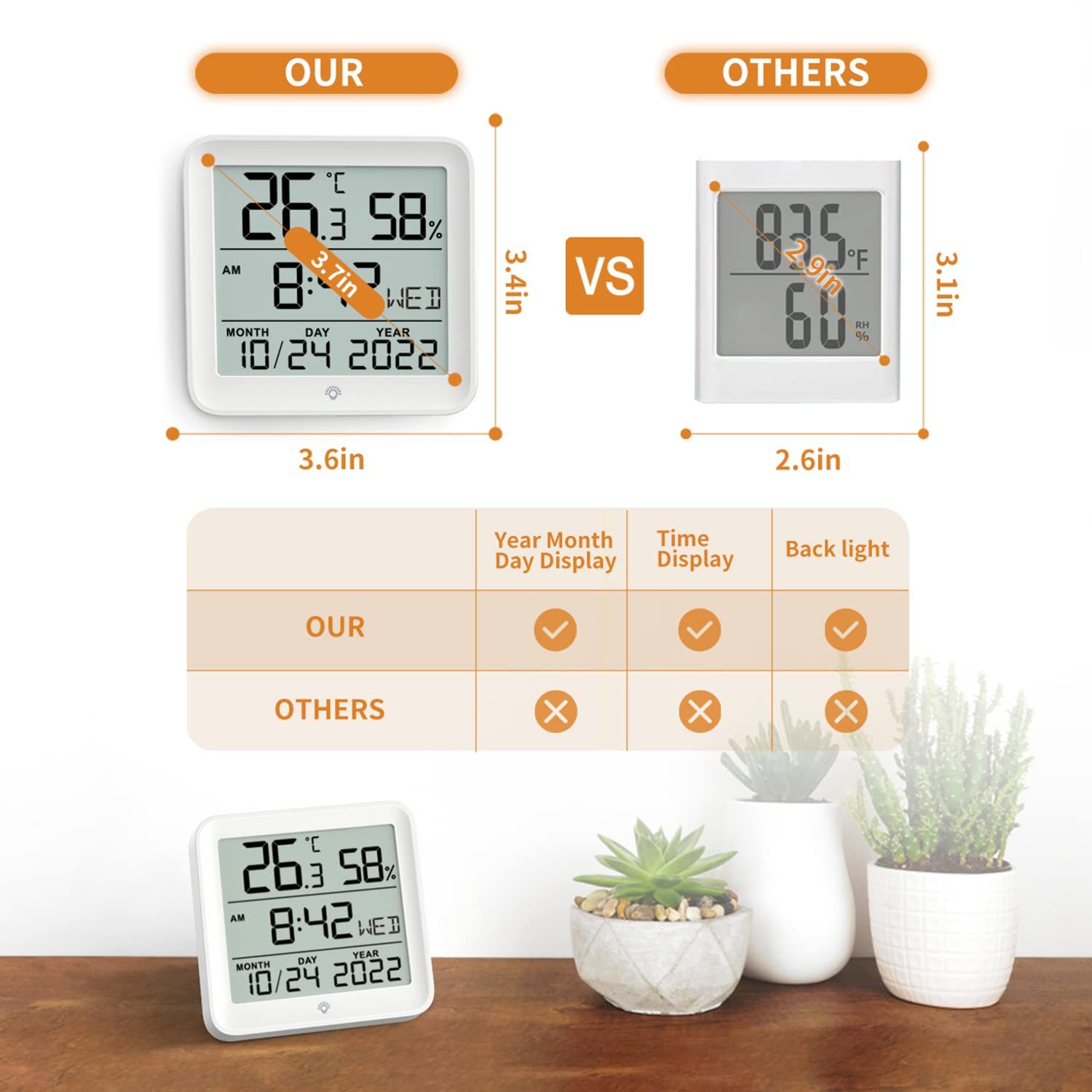 Wireless WiFi recorder with internal sensor – Thermometre.fr