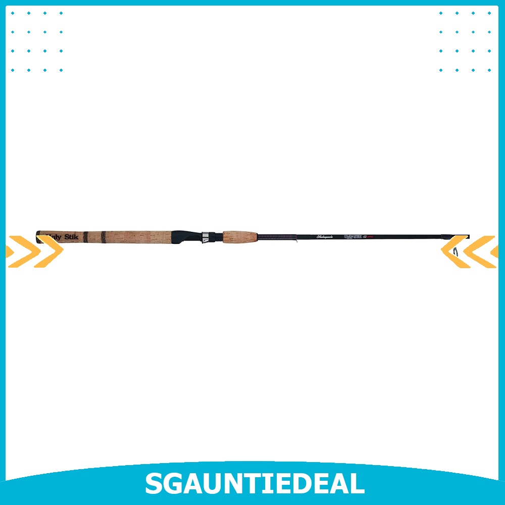 Shakespeare USESP702M Ugly Stik Elite 2-Piece Spinning Rod, 7 Feet, Medium Power, Sports ...