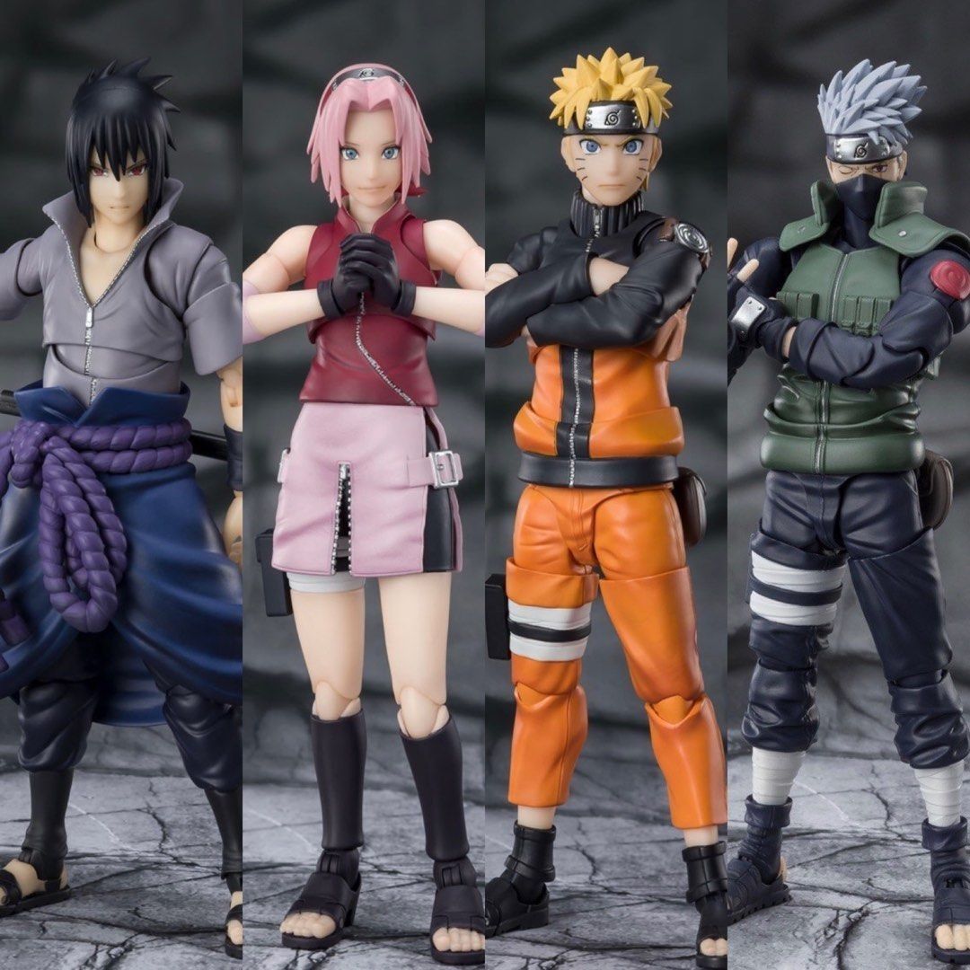 Bandai Shf Naruto Class 7 Team Bundle Set Of 4, Hobbies & Toys, Toys