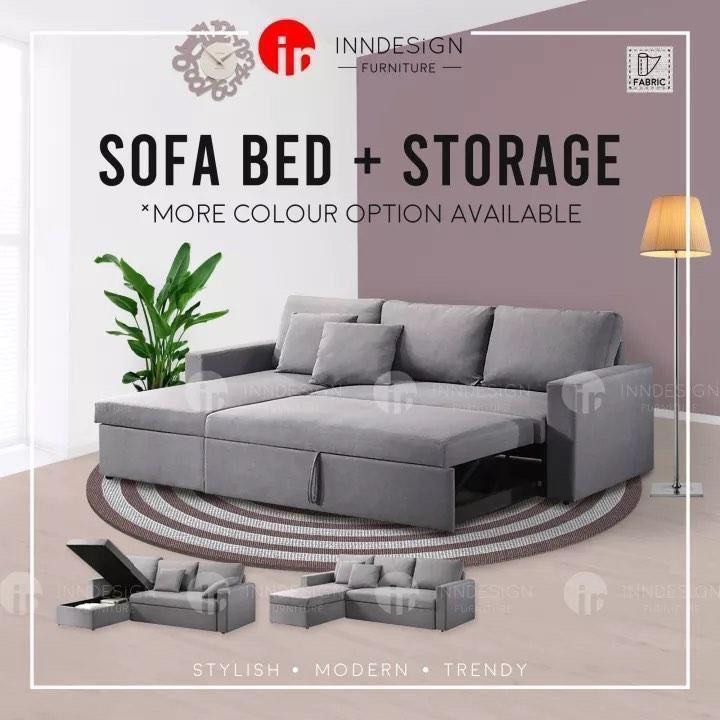 Sofa Bed With Storage Fabric