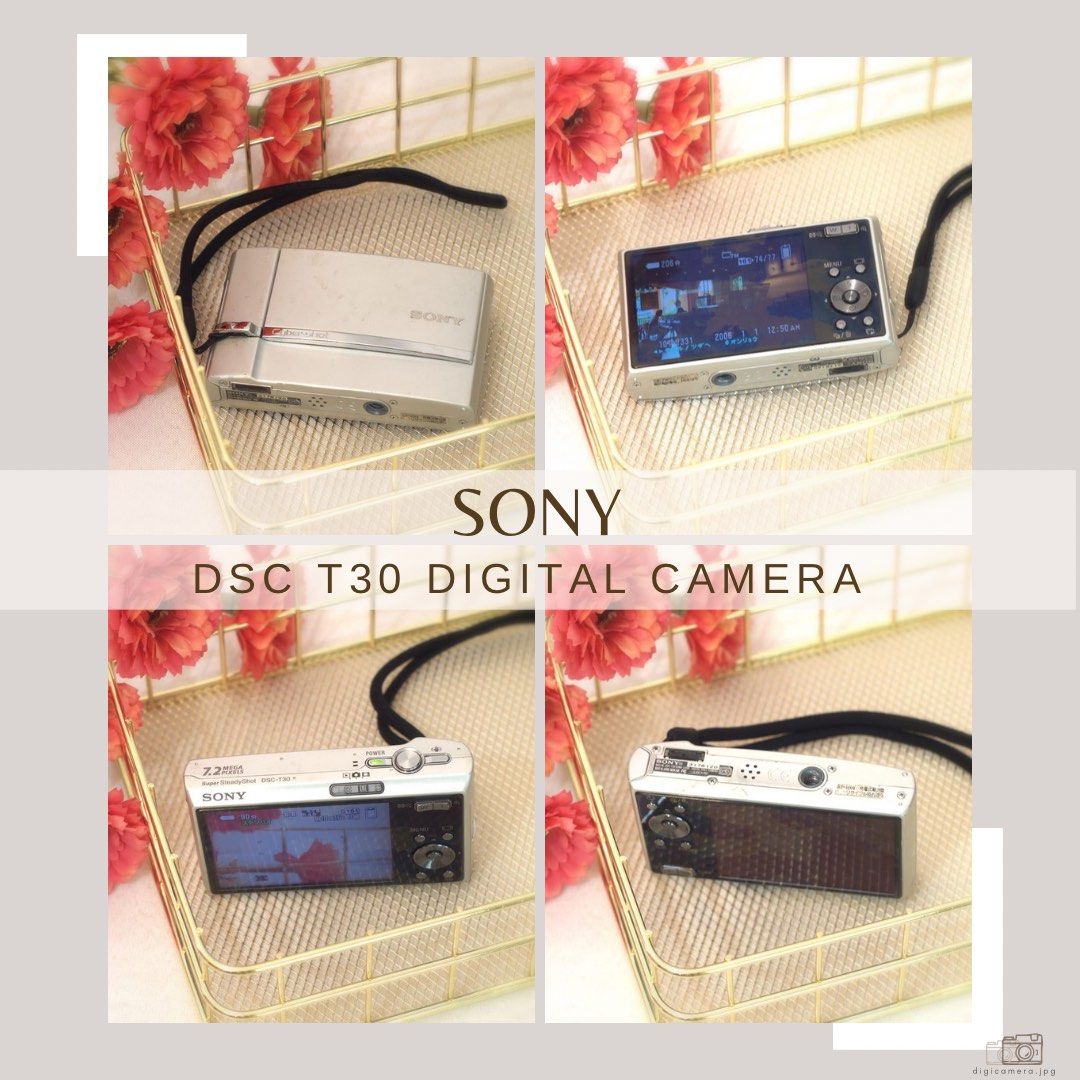 Sony DSC T30 Digital Camera (Category: Cameras) located in Muntinlupa City. Submitted by digicamera.jpg (Listing ID 1237324235, Image 2). Description: Olympus MJU 7000 Digital Camera • 100% Fully Working • NO Issue • 7MP • Vintage Output • Film like Result • Needs to Provide Memory Stick PRO DUO • FREE Li-ion Battery & Universal Clip Charger • In Japan Setting (download google translate app to read settings) 📸.