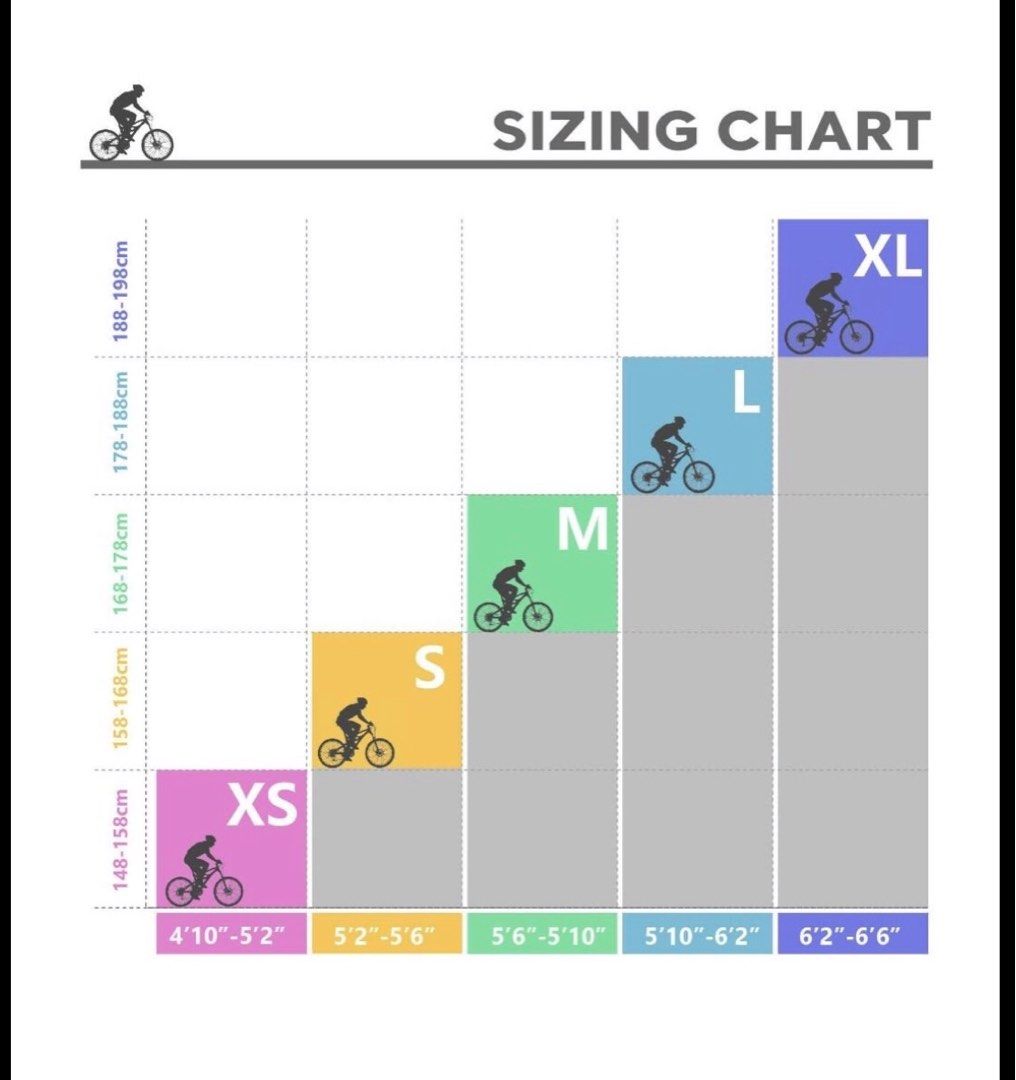 Specialized epic hotsell size guide