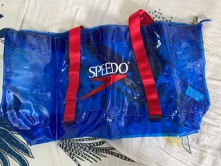 Original Speedo Blue Transparent Bag XL