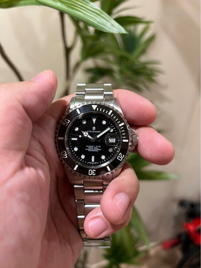 Steinhart ocean one black ceramic diver 42mm watch