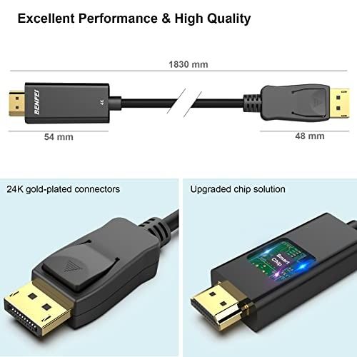 Cable Mini DisplayPort a DisplayPort 4K 2K Macho a Macho Thunderbolt 2