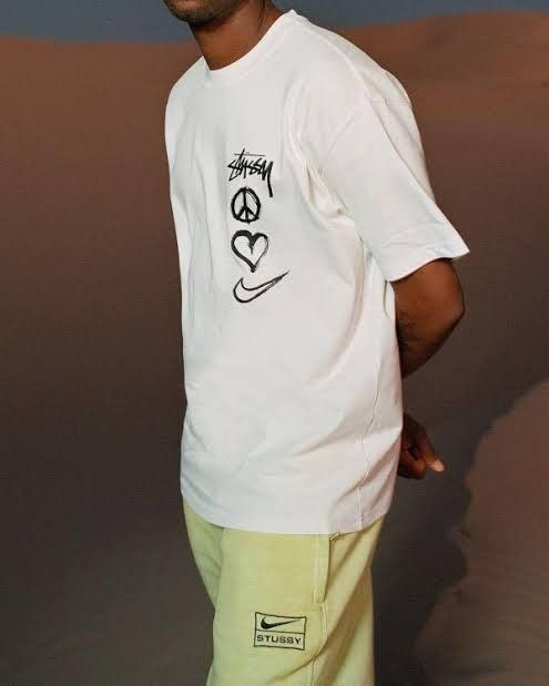 Stussy x Nike Peace Love Swoosh Tshirt, Men's Fashion, Tops & Sets ...