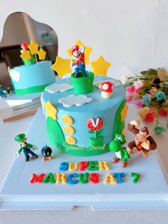 Super Mario Bros Birthday cake/ Customised cake, Food & Drinks ...