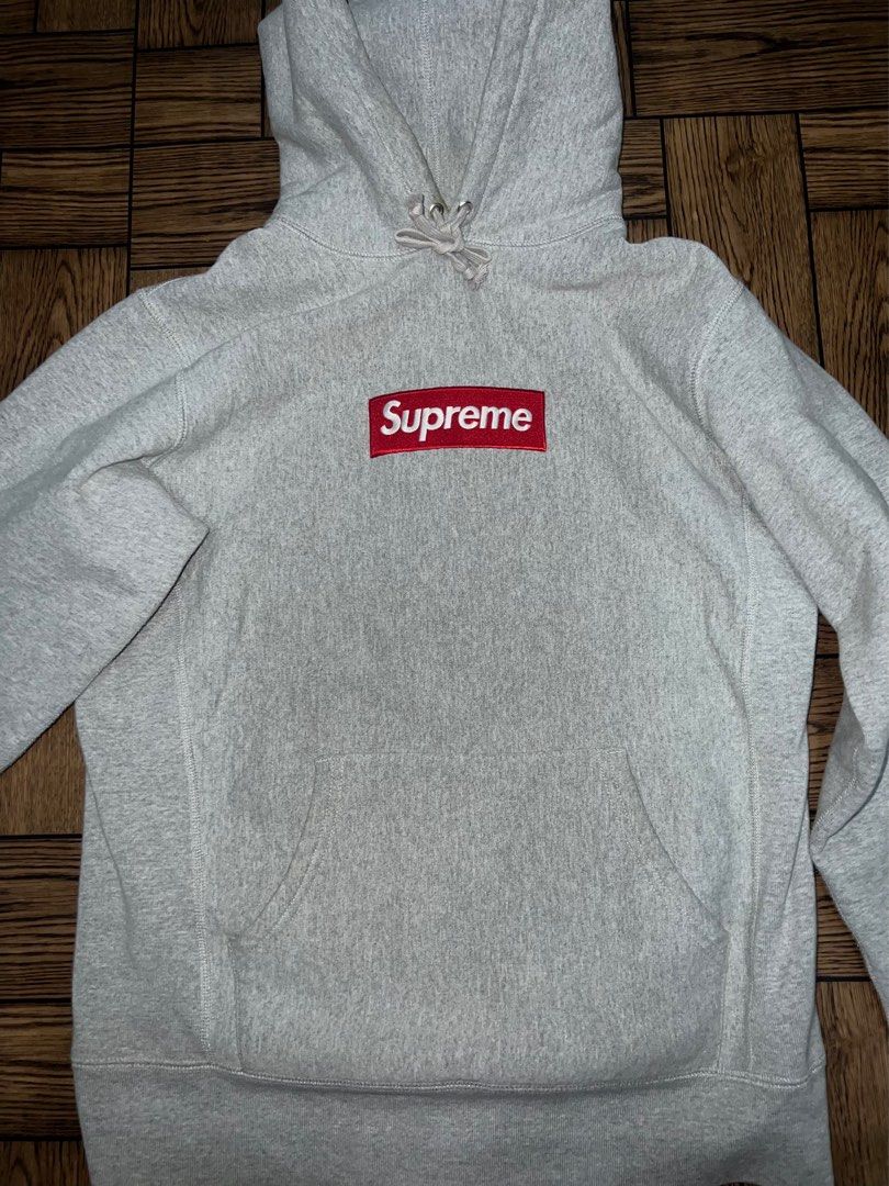 Supreme box shop logo heather grey