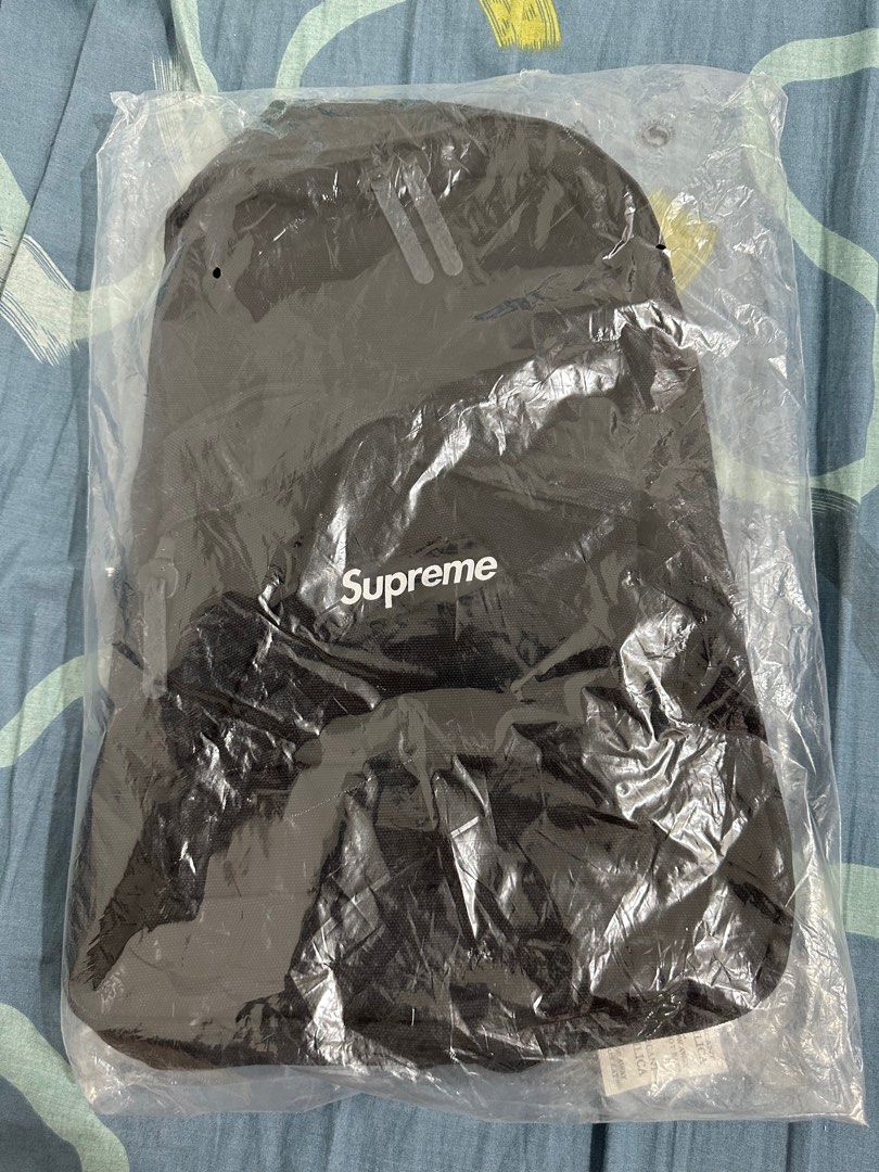 Supreme Canvas Backpack Black SS21 (SS21B24) One Size