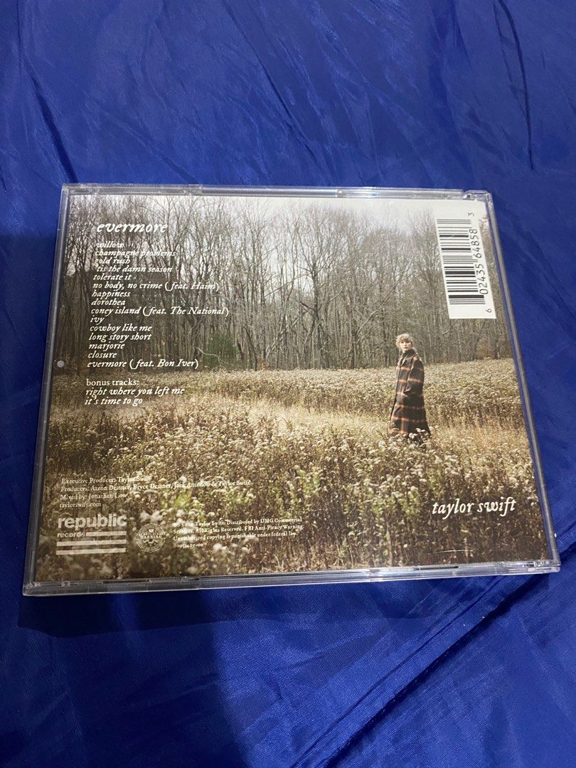 Taylor Swift Evermore Album, Hobbies & Toys, Music & Media, CDs & DVDs