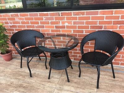 Tea table Balcony small table and chair Outdoor patio Outdoor