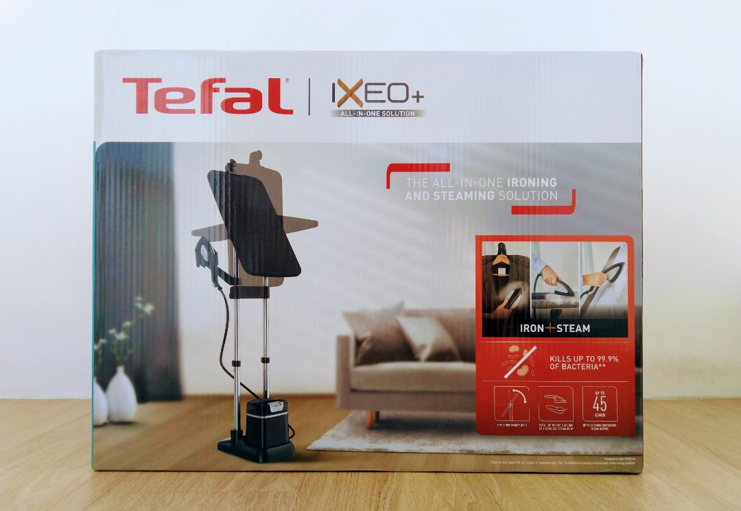 Tefal Clothes Garment Steamer QT1510 IXEO+ All in One Ironing Board