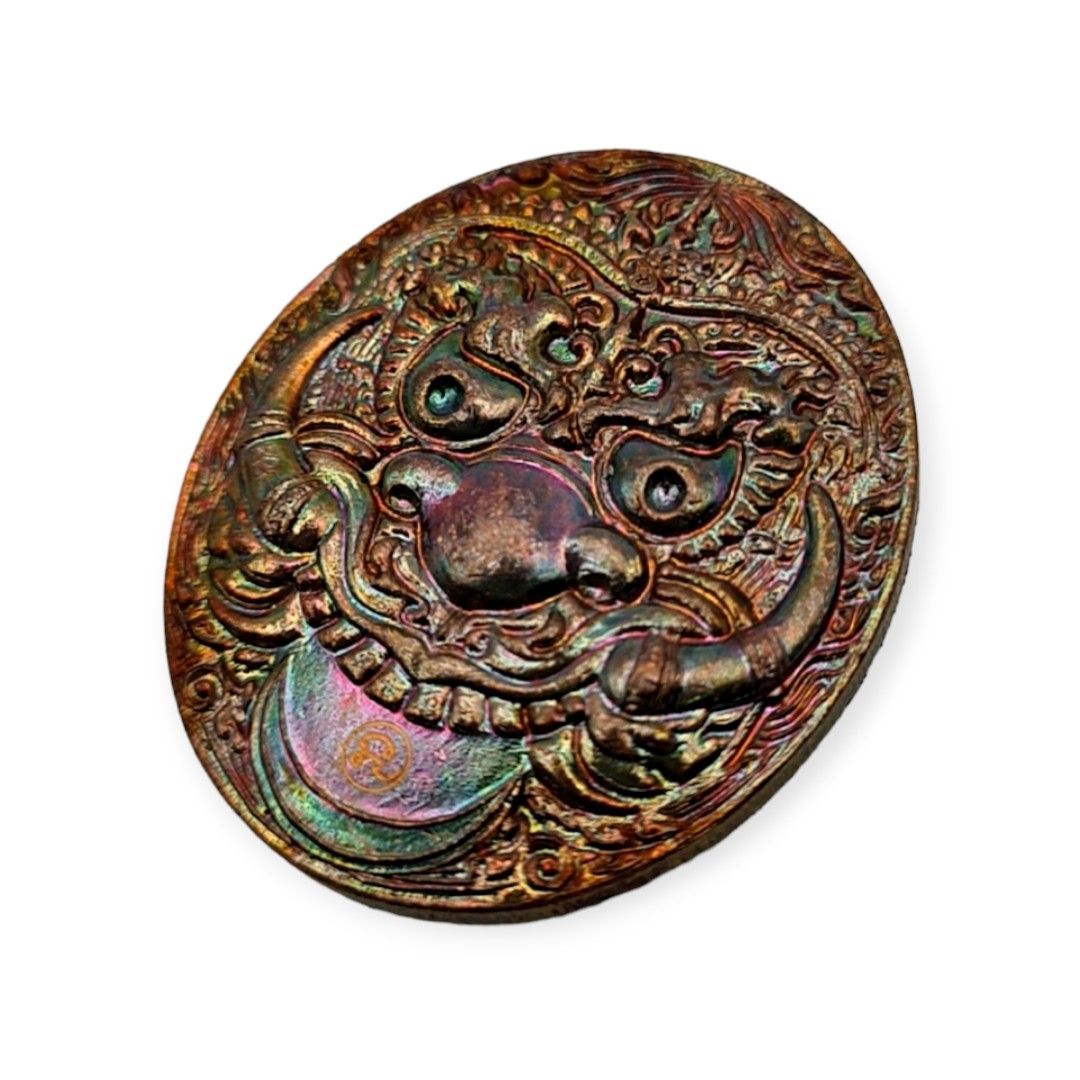 ✨ Celestial Fate Changer: Authentic Thai Phra Rahu Nuea Duang (Above Destiny) Amulet – Sacred Bronze Edition by Kruba Kamfan, Wat Ko Choke 2026 – The Ultimate Eclipse Deity for Turning Bad Luck into Great Fortune (2.2 cm)