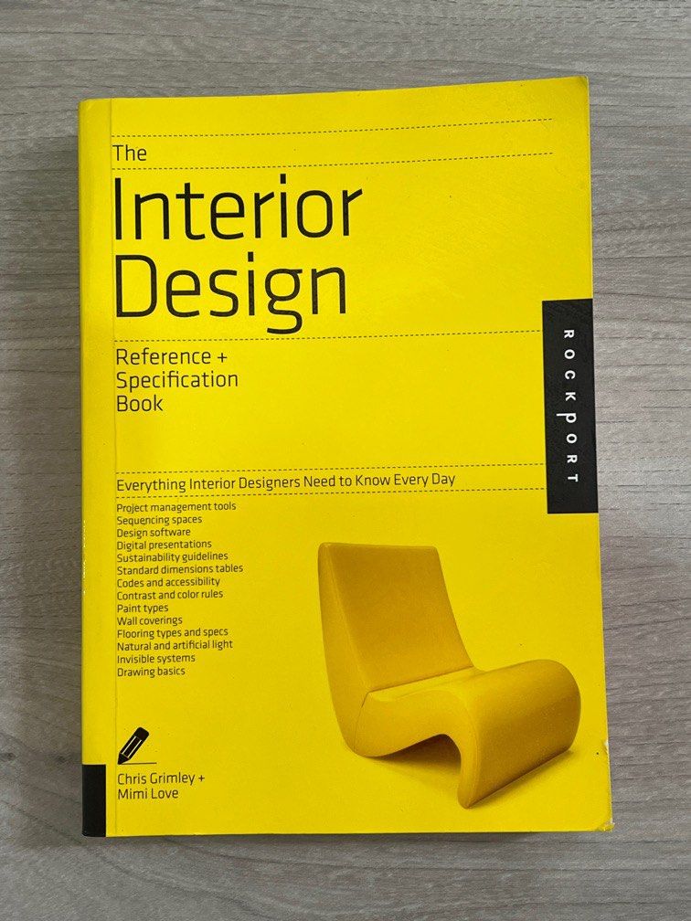 The Interior Design Book (Reference + Specification) on Carousell