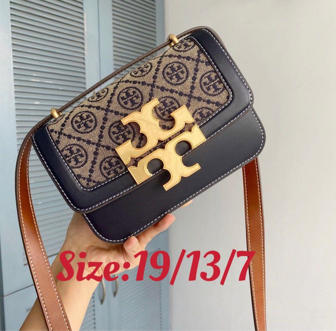 Tory Burch T Monogram Jacquard Double Zip Mini Bag, Luxury, Bags & Wallets  on Carousell