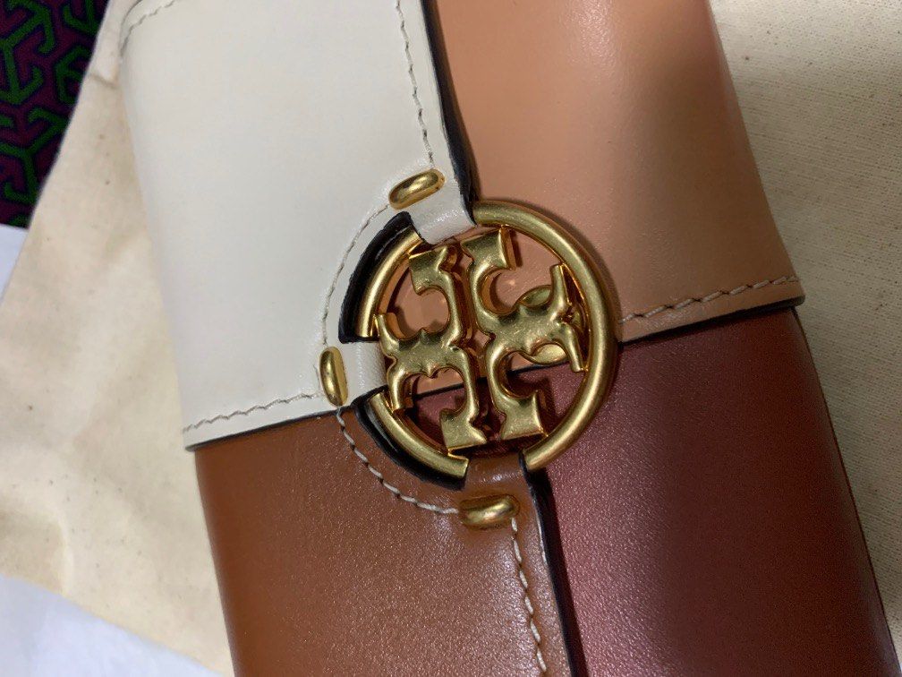 Tory Burch Miller Quad Colorblock Medium Flap Wallet, Women's Fashion