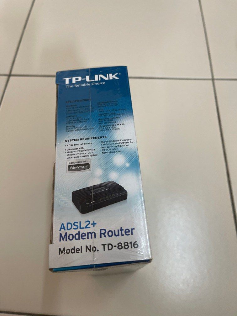 tp link adsl2+ modem for sale. bnib, Computers & Tech, Parts