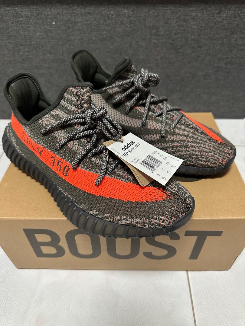 Adidas Yeezy 350 V2 Carbon Beluga UK 8.5