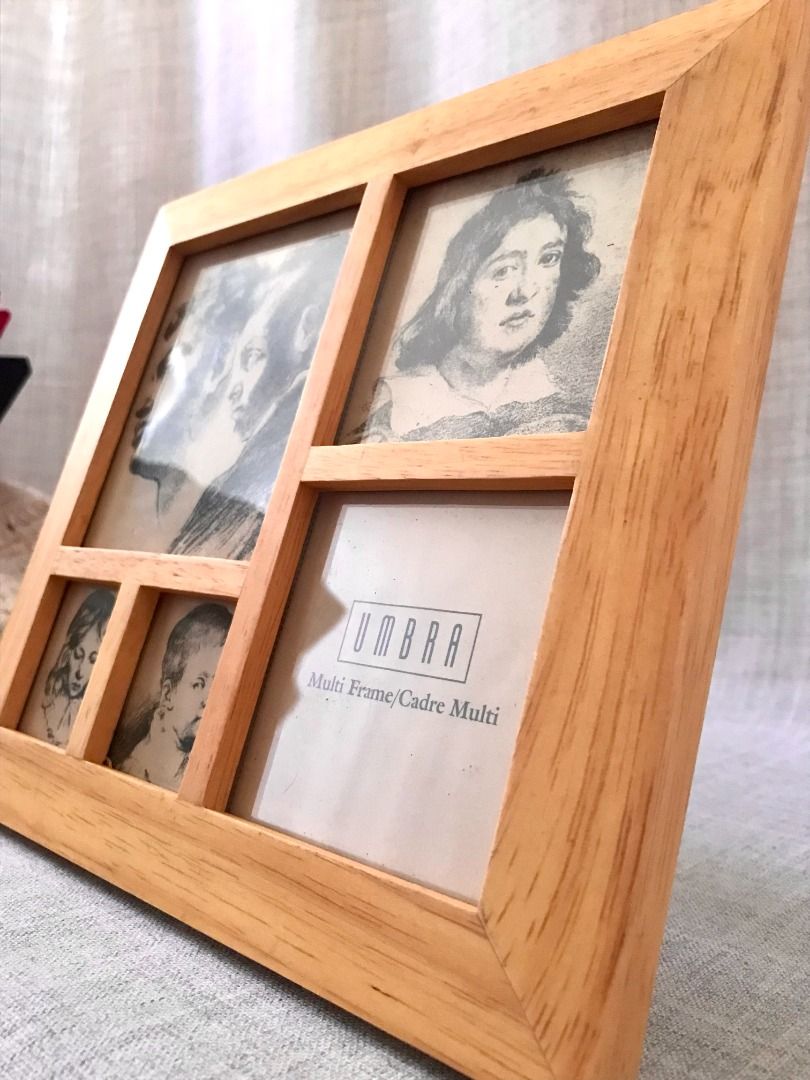 Vintage Umbra Wooden Multi-Frame 9x8.5